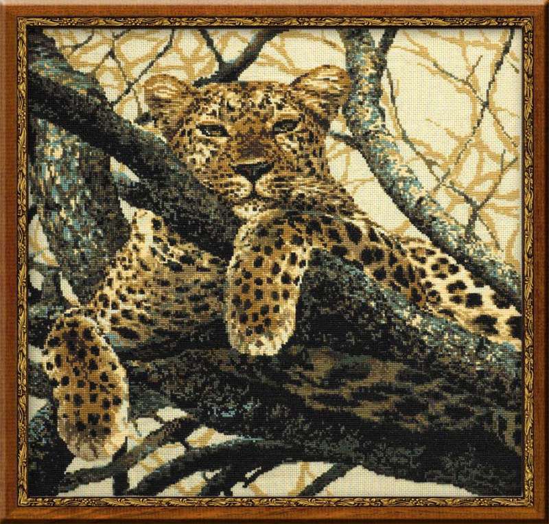 Леопард на дереве - животные - оригинал