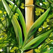 Оригинал схемы вышивки «пано бамбук» (№669426)