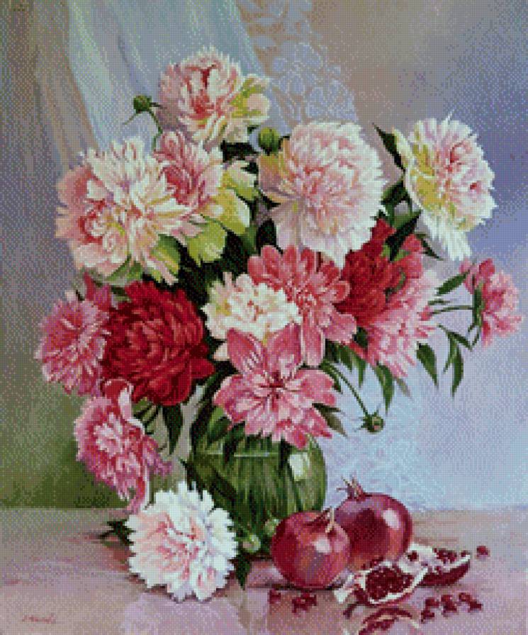 Букет - картина, живопись, цветы - предпросмотр