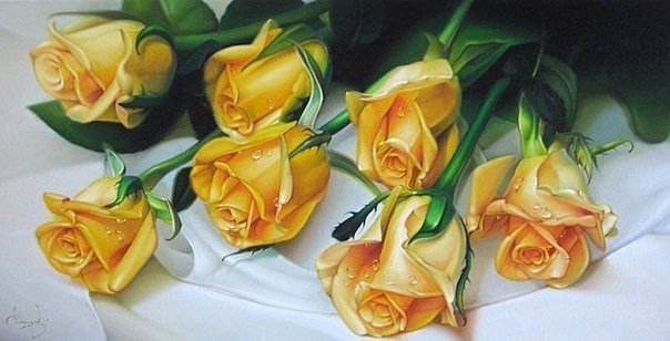 Желтые розы - цветы, розы - оригинал