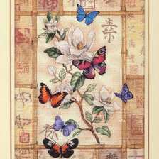 Схема вышивки «бабочки»