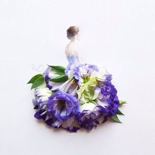 девушка в цветке