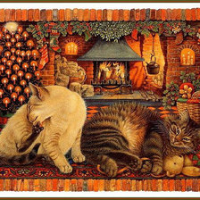 Оригинал схемы вышивки «кошачий новый год» (№673741)