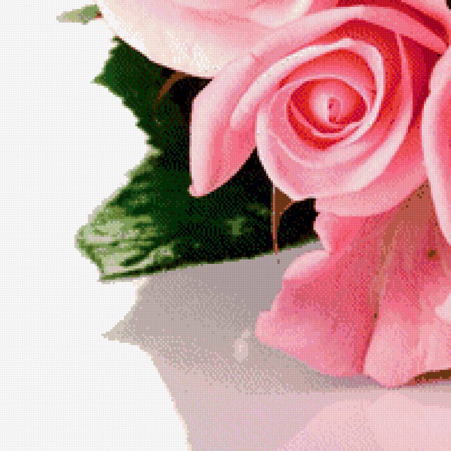 триптих букт роз - левая часть - букет, триптих, розы, цветы - предпросмотр