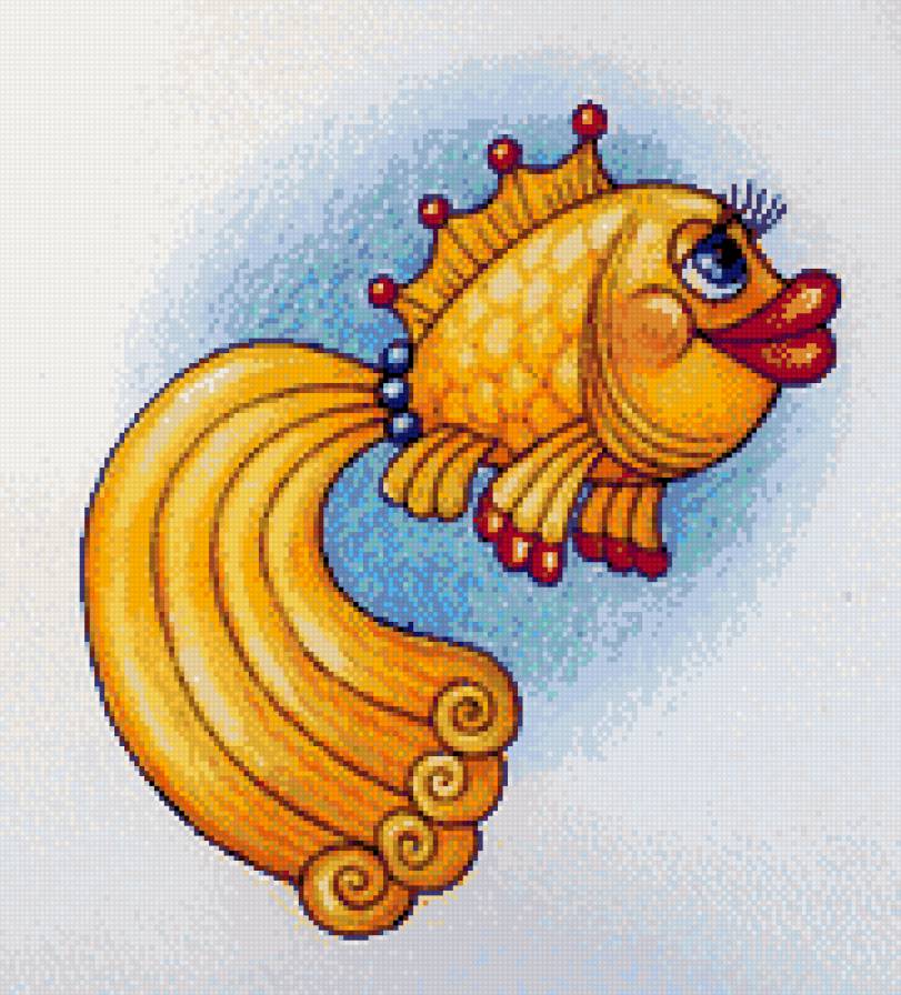 золотая рыбка - золотая рыбка, рыба, детское - предпросмотр