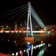 Схема вышивки «Мост Влюблённых,Тюмень,река Тура»