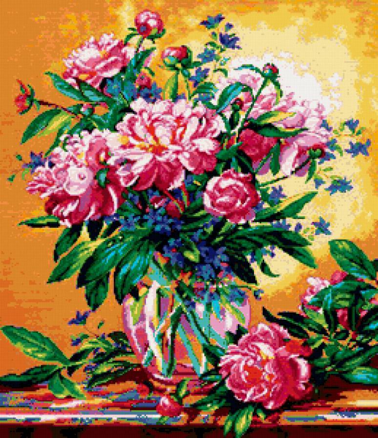 розовые пионы - цветы, букет - предпросмотр