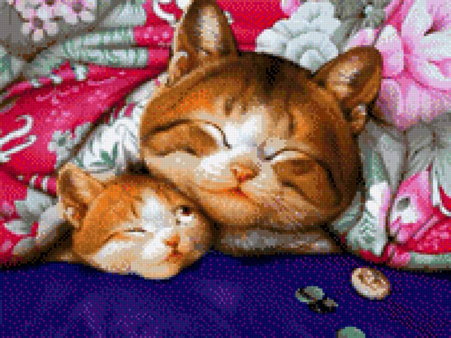 Спокойной ночи - кошки - предпросмотр