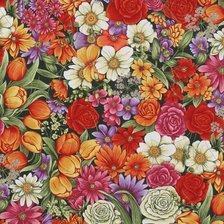 Оригинал схемы вышивки «цветы» (№683626)
