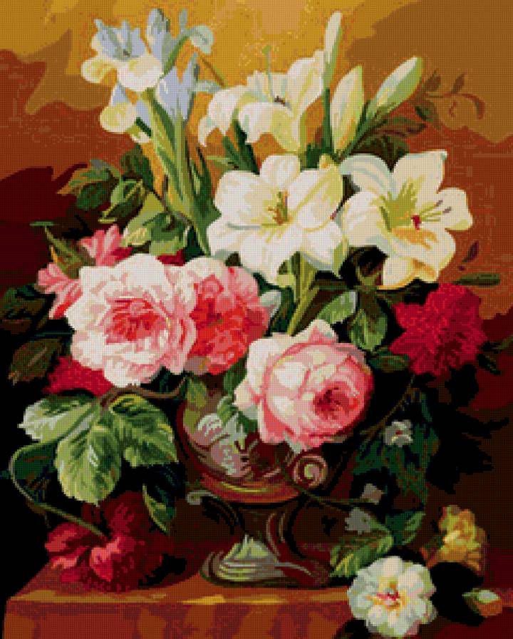 букет - букет, цветы, ваза, натюрморт - предпросмотр