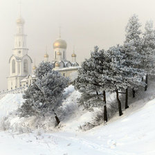 Схема вышивки «зима»