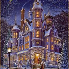 Зимний замок (по картине Randal Spangler)