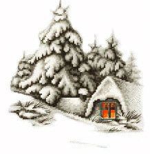 Оригинал схемы вышивки «Зима» (№687092)