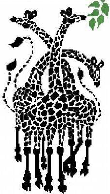 Жирафы - жираф, черно-белое, животные - оригинал