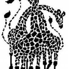 Оригинал схемы вышивки «Жирафы» (№687629)