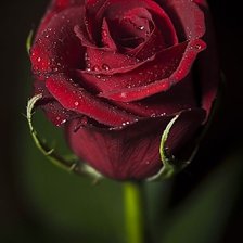 бархатистая роза в россе
