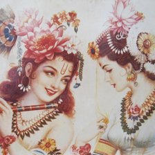 Оригинал схемы вышивки «РадхаКришна» (№692299)