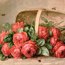 Оригинал схемы вышивки «Розы» (№692803)