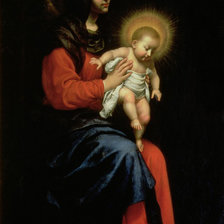 Оригинал схемы вышивки «Carlo Dolci, Madonna and Child» (№700332)