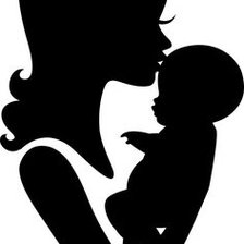 Оригинал схемы вышивки «Мама с малышом» (№700455)