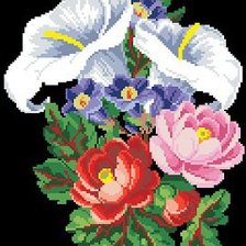 Оригинал схемы вышивки «серия "цветы"» (№700516)