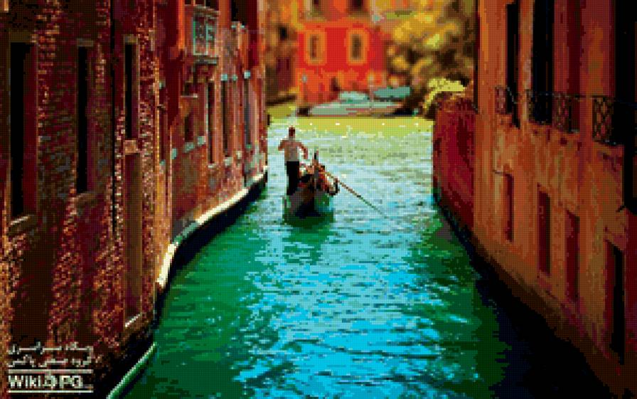 Венеция - венеция, улочка, город, дома, вода - предпросмотр