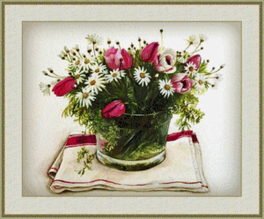 Акварель 23 - букет, цветы - предпросмотр