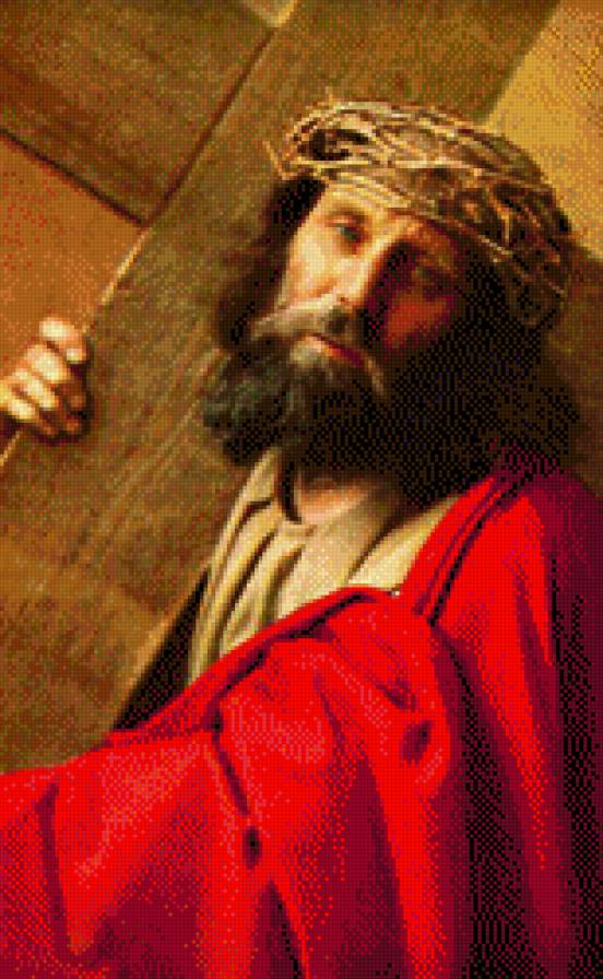 Исус несущий крест - предпросмотр