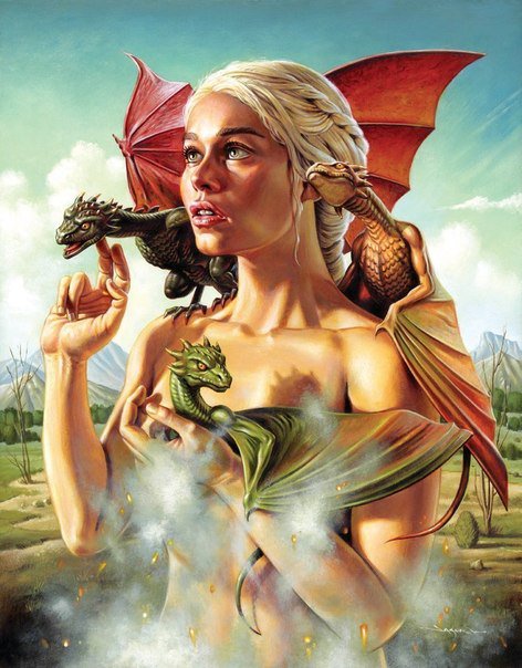 Сказочная девушка - игра престолов, девушка, сказка, драконы, сериал - оригинал