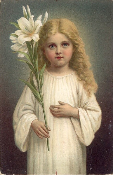 Богородица Трилетствующая - лилии, дитя - оригинал