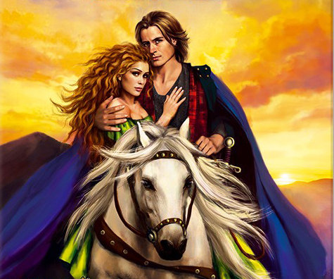мужчина и женщина - влюбленные, двое, он и она, конь, они, роман, пара, любовь, лошадь - оригинал