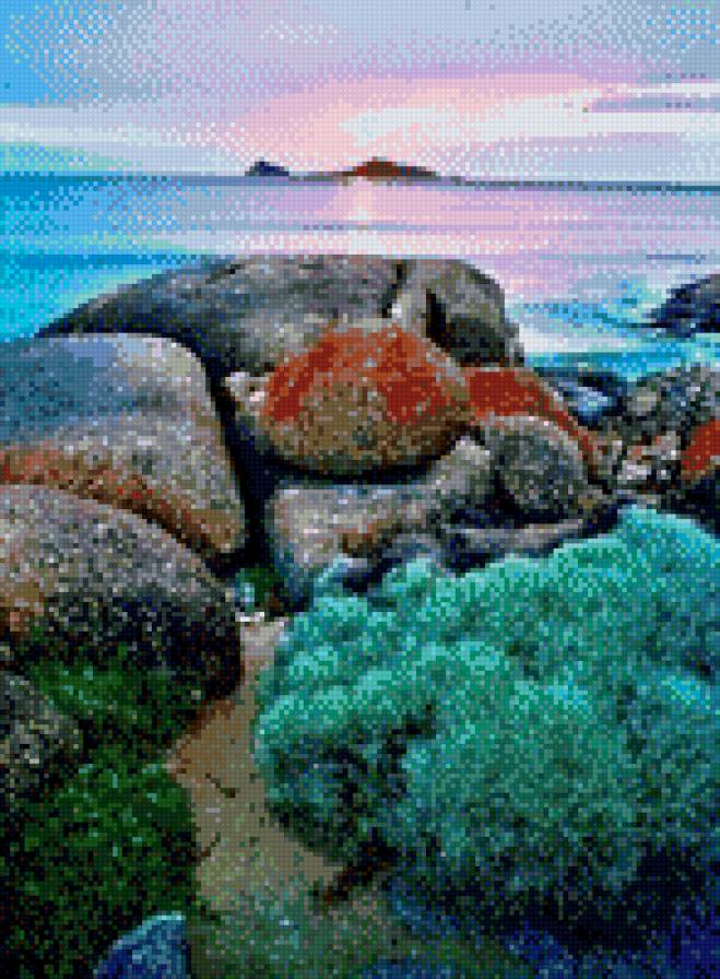 Море - море, берег, камни - предпросмотр
