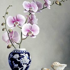 Оригинал схемы вышивки «орхидея» (№705813)