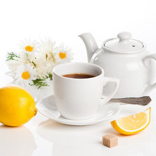 Оригинал схемы вышивки «Чай с лимоном» (№705900)