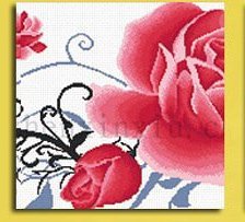 Оригинал схемы вышивки «Розы» (№705974)