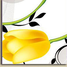 Оригинал схемы вышивки «Желтые тюльпаны» (№705976)