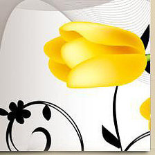 Оригинал схемы вышивки «Желтые тюльпаны» (№705979)