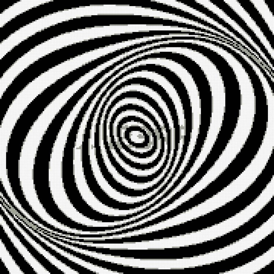 оптическая иллюзия-3 - монохром - предпросмотр
