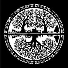 Оригинал схемы вышивки «деревья» (№707357)