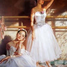 Оригинал схемы вышивки «балерины» (№708279)