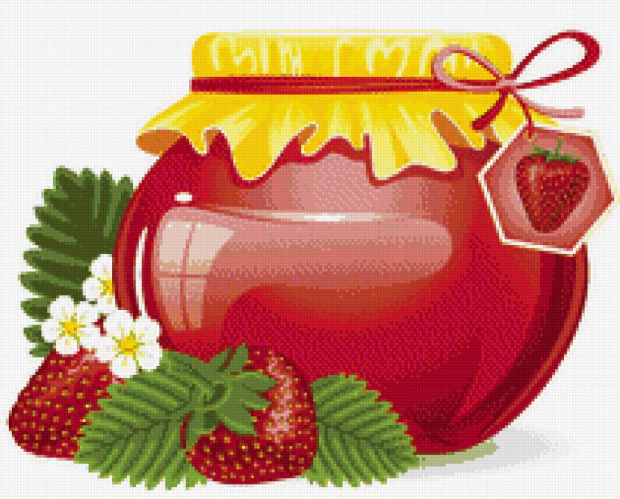баночка варенья - ягоды, варенье, баночка, клубника - предпросмотр