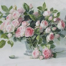 Оригинал схемы вышивки «букет роз» (№712303)