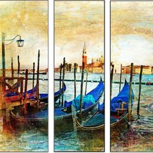 Оригинал схемы вышивки «Венеция триптих» (№712387)