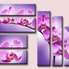 Оригинал схемы вышивки «Полиптих орхидея» (№712700)