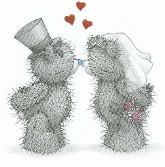Любовь - мишки тедди, свадьба, любовь - оригинал