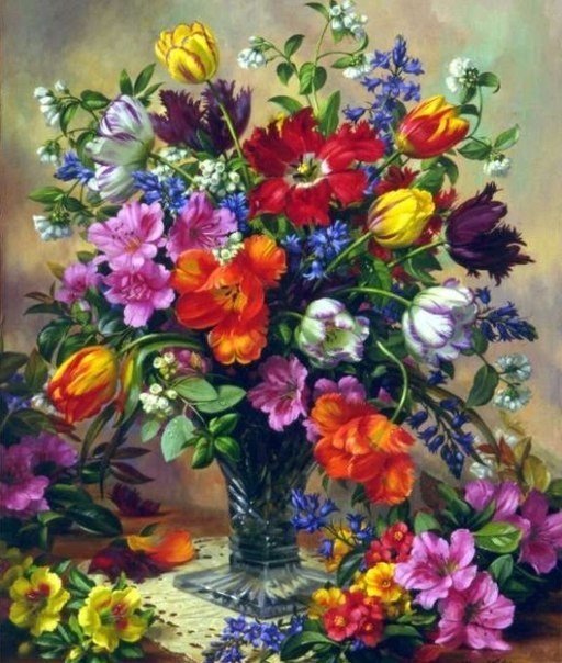 Букет цветов - букет, растения, цветы, ваза - оригинал