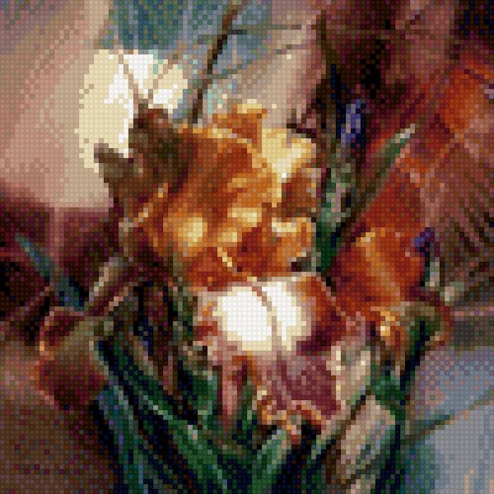 ирисы - цветы ирисы - предпросмотр