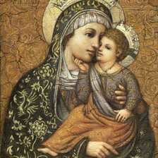 Оригинал схемы вышивки «Madonna della Grazie» (№716949)