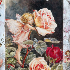 Оригинал схемы вышивки «Фея роз» (№717812)