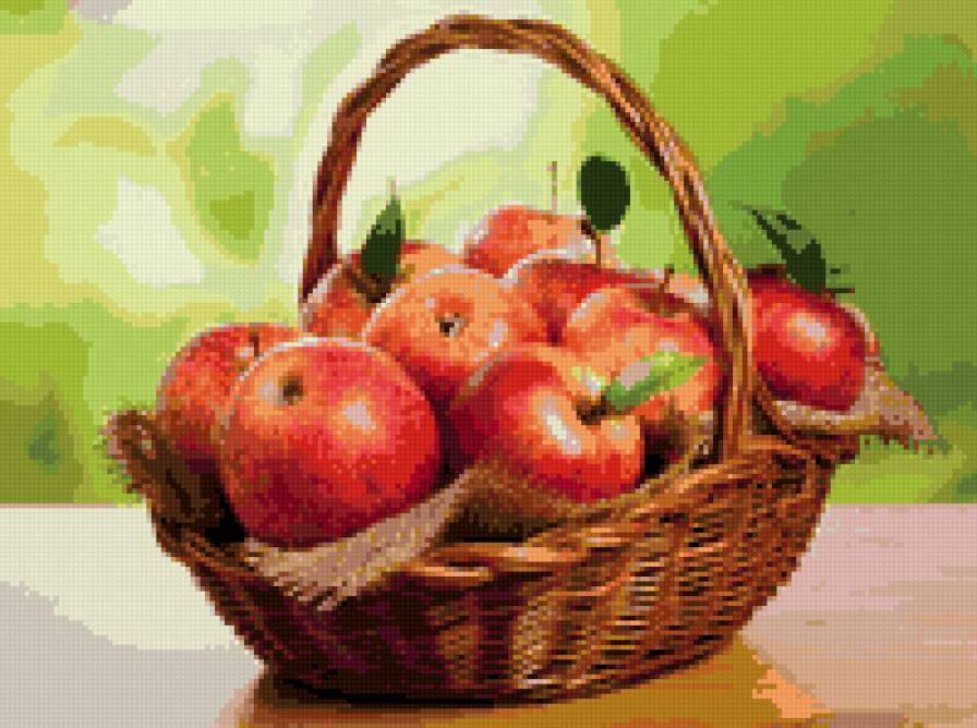 яблоки - корзина, фрукты, яблоки - предпросмотр